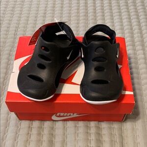 Nike Kids Black Sandal Shoes Size 6 Toddler NEW All occasions Easy on Comfort